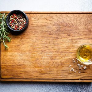 Cutting board and seasonings